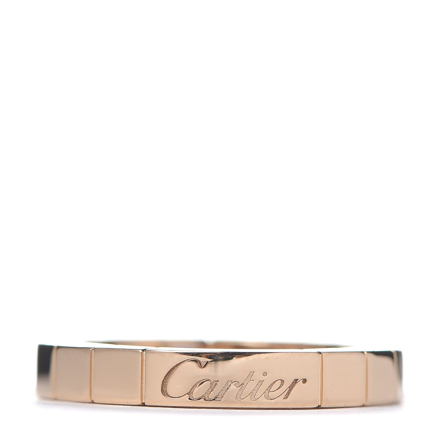 Cartier 18K Pink Gold Pink Sapphire Lanieres Ring 48 4.5 3 of 4