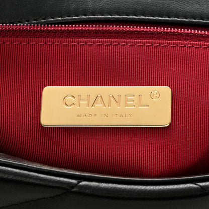 Chanel Goatskin Quilted Medium Chanel 19 Flap Black 6 of 11