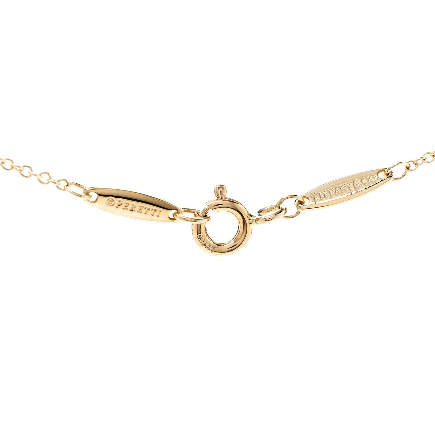 18K Yellow Gold Diamond .16ct Elsa Peretti Diamonds by the Yard Pendant Necklace