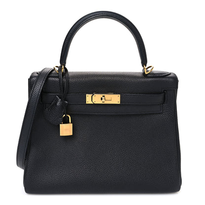 Hermes Taurillon Clemence Kelly Retourne 28 Black 1 of 10
