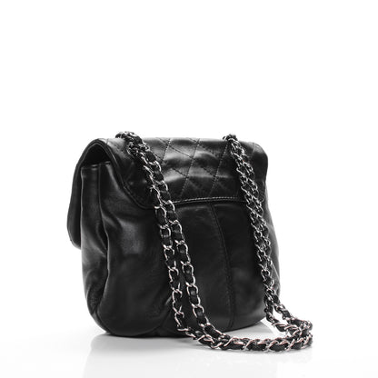 Chanel Shiny Lambskin Quilted Mini Trianon Messenger Flap Black 3 of 6