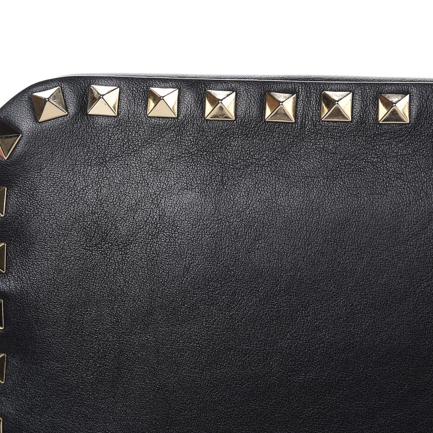 Calfskin Rockstud Camera Crossbody Bag Black