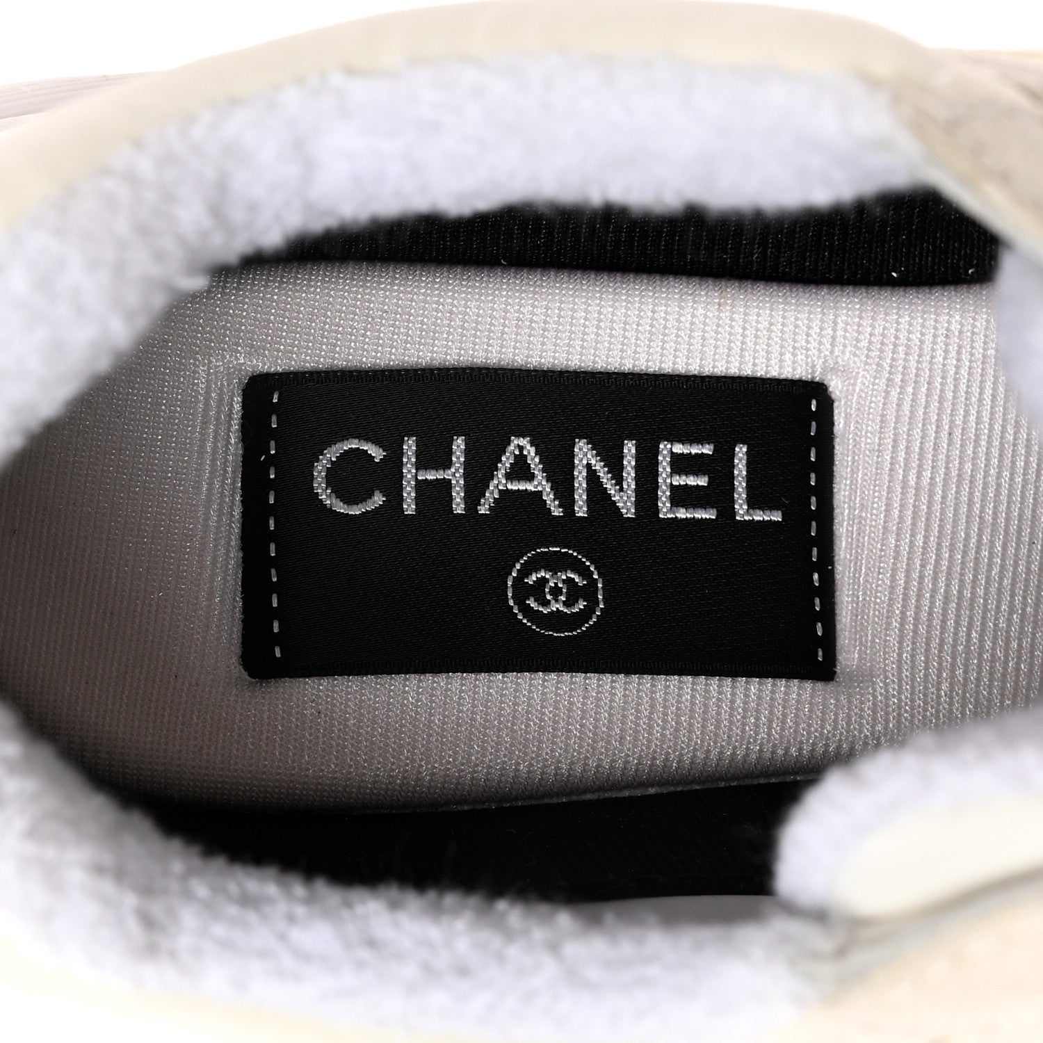Chanel Calfskin Mixed Fibers CC Sneakers 36 White 6 of 10