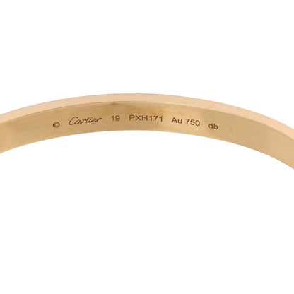 Cartier 18K Yellow Gold LOVE Bracelet 19 6 of 8