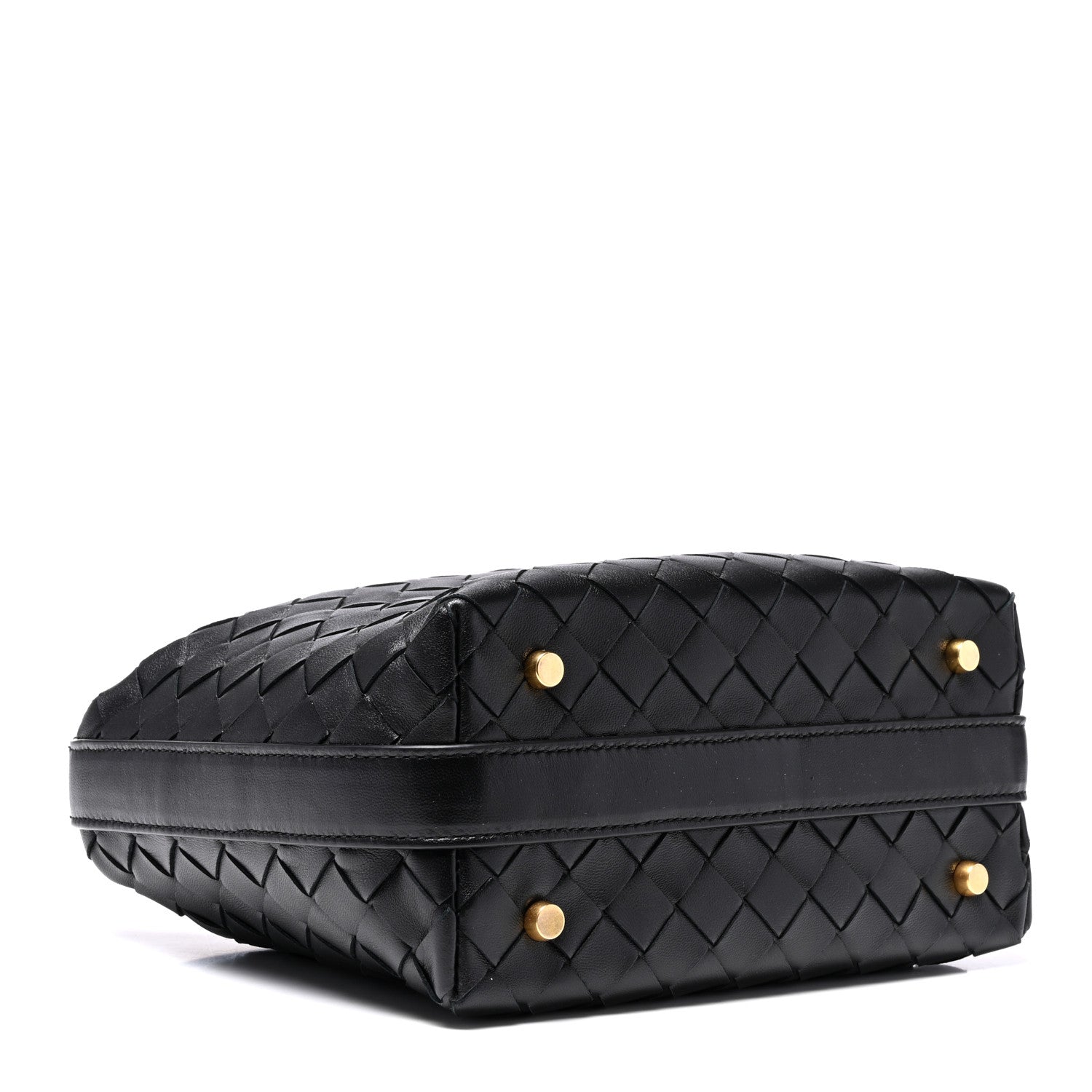 Bottega Veneta Calfskin Nappa Intrecciato Mini Wallace Black 4 of 10