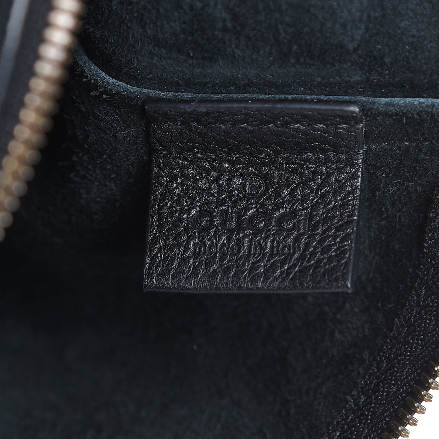 Pebbled Calfskin Medium Logo Portfolio Clutch Black