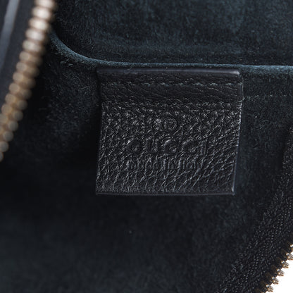 Gucci Pebbled Calfskin Medium Logo Portfolio Clutch Black 6 of 11