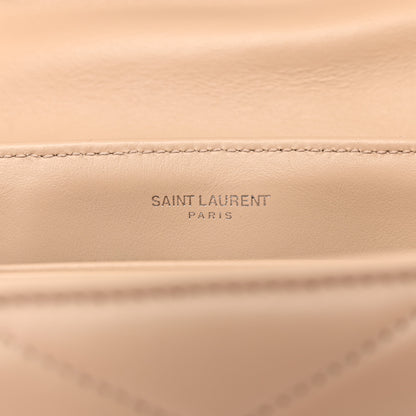 Saint Laurent Calfskin Y Quilted Monogram Toy Loulou Crossbody Bag Nude Powder 5 of 13