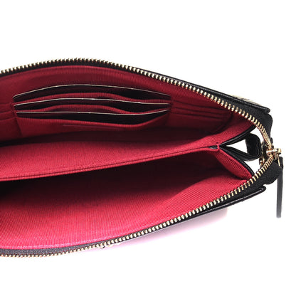 Chanel Shiny Goatskin Quilted Small Chanel 19 Pouch With Handle Black 5 of 11
