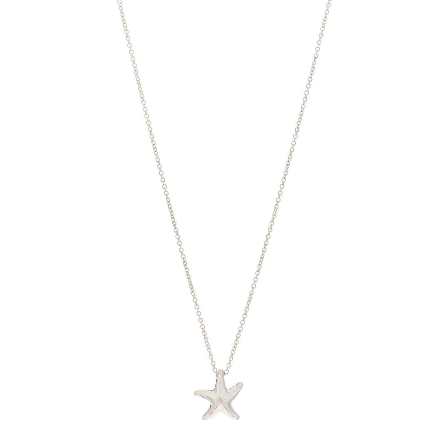Sterling Silver 12mm Elsa Peretti Starfish Pendant Necklace
