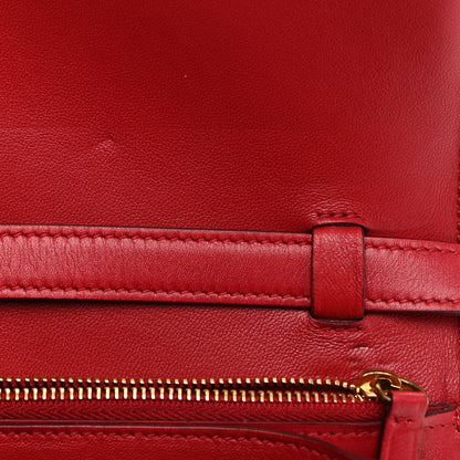 Celine Box Calfskin Medium Classic Box Flap Bag Red 11 of 14