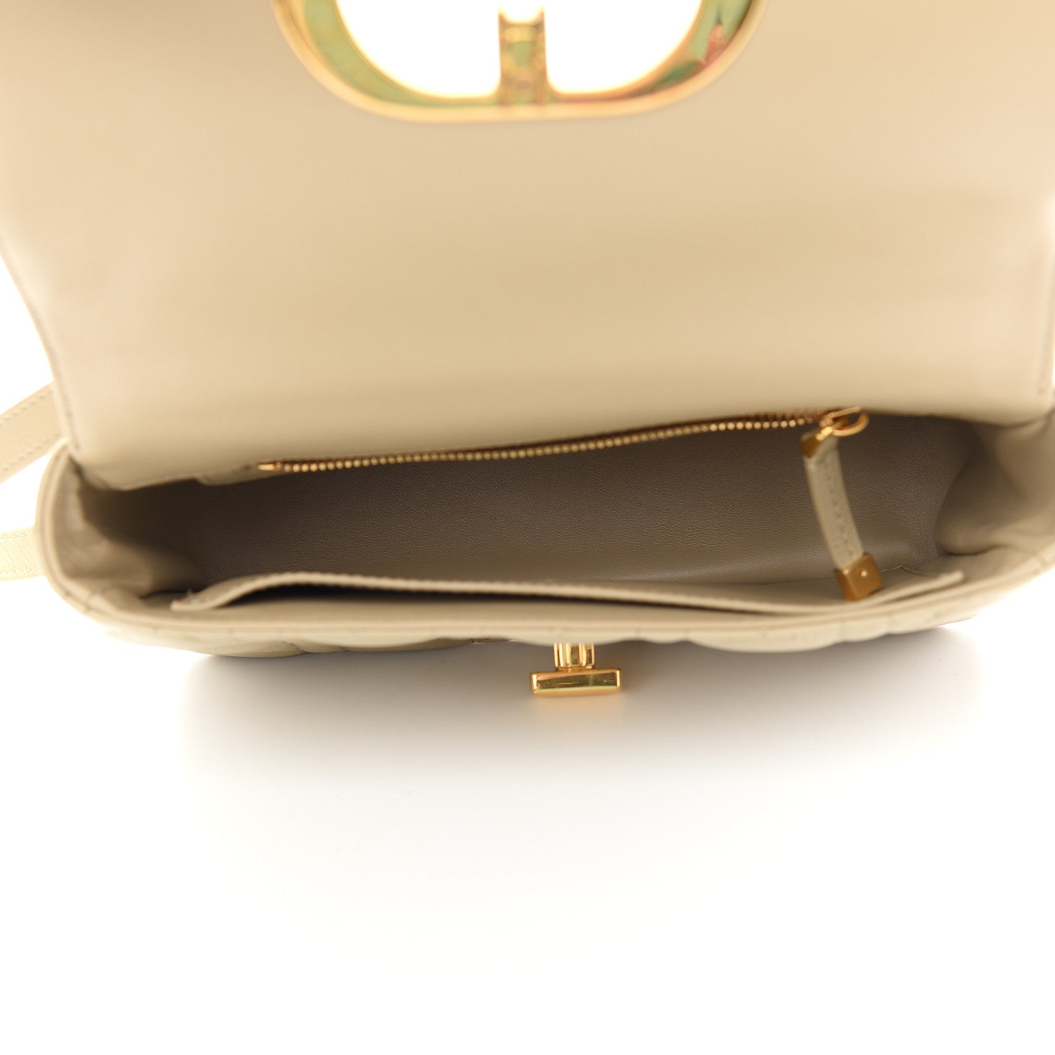 Christian Dior Lambskin Cannage Small Caro Bag Beige 5 of 9