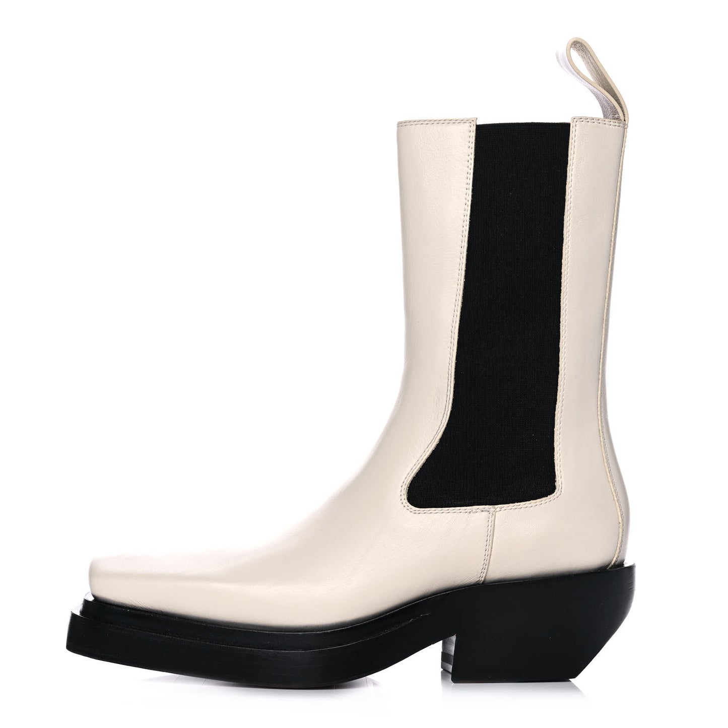 Calfskin Lean Mid-Calf Boots 35.5 Wax