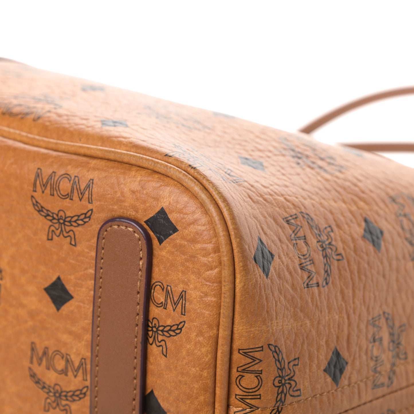 Visetos Medium Liz Reversible Shopper Tote Cognac