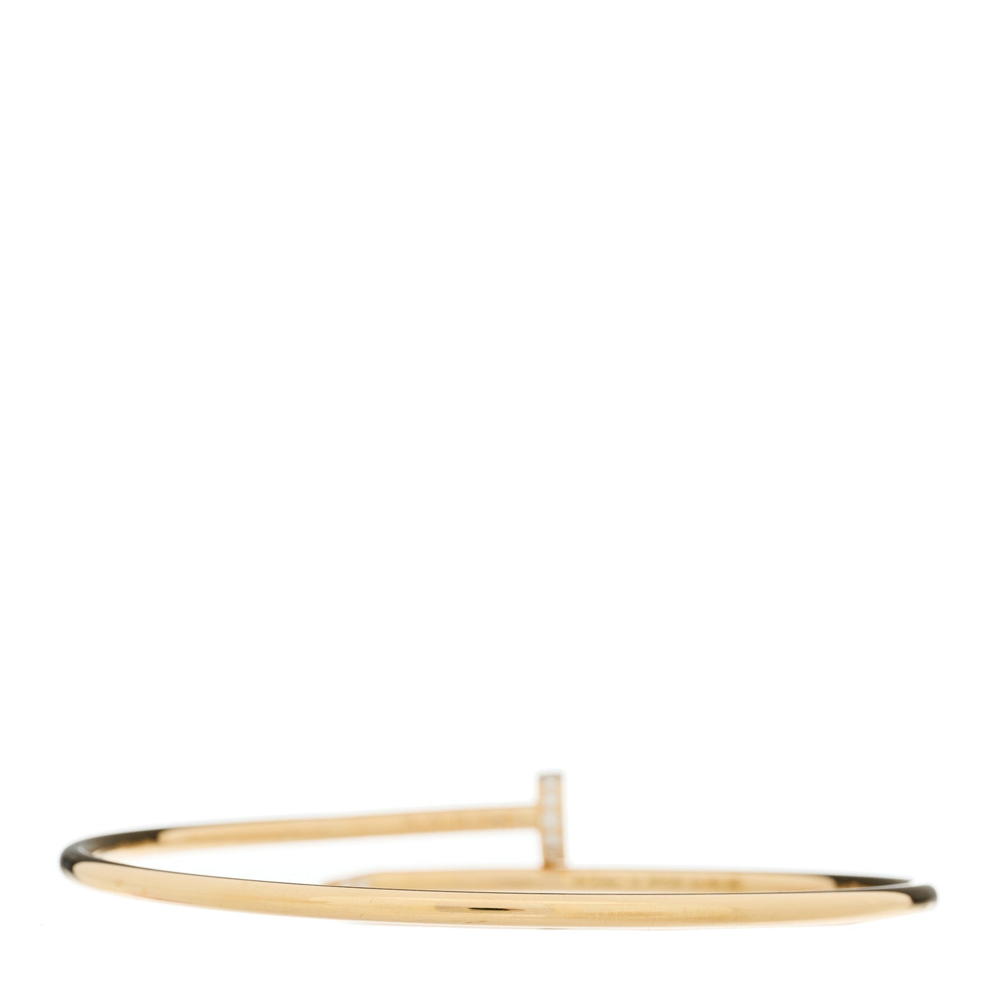 18K Yellow Gold Diamond Small Juste Un Clou Bracelet 18