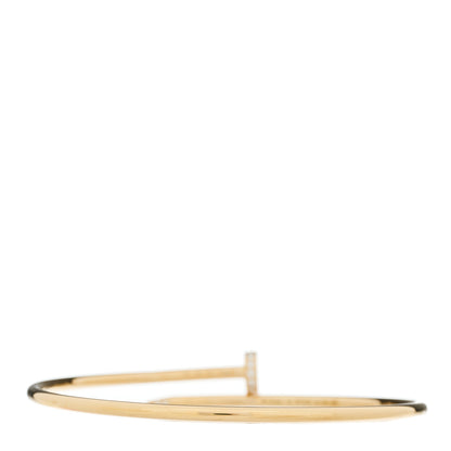 Cartier 18K Yellow Gold Diamond Small Juste Un Clou Bracelet 18 3 of 5