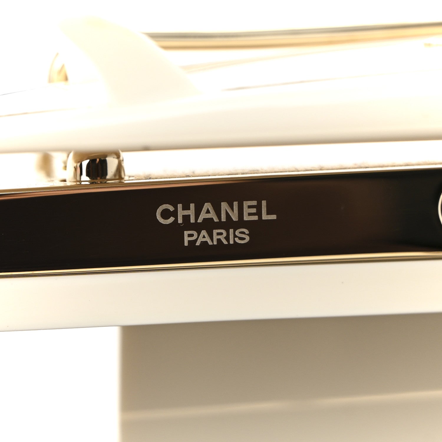 Chanel Resin Crystal Los Angeles Mini Van Minaudiere Black White