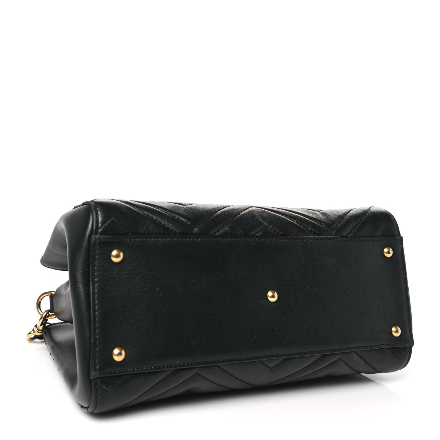 Calfskin Matelasse Small GG Marmont Tote Black