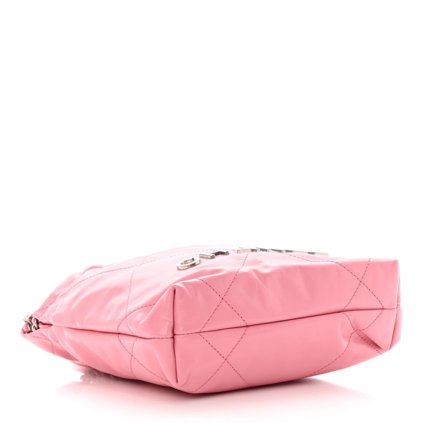 Shiny Calfskin Quilted Mini Chanel 22 Pink