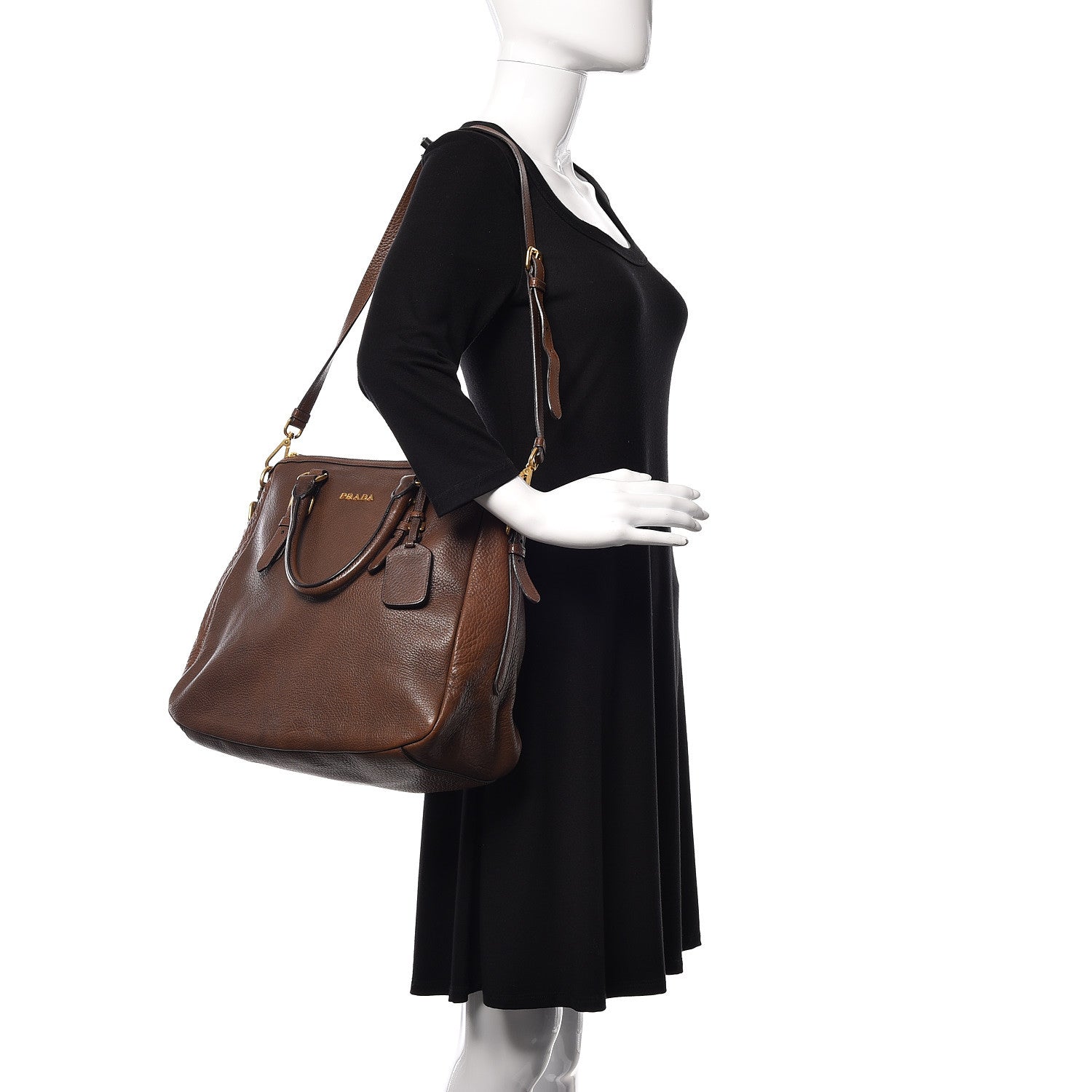 Prada Deerskin Tote Bruciato 2 of 12