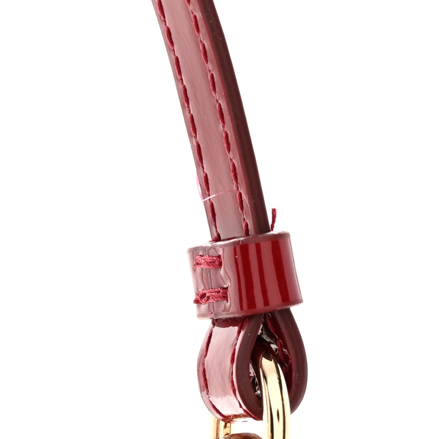 Patent Cannage Lady Dior Phone Holder Red