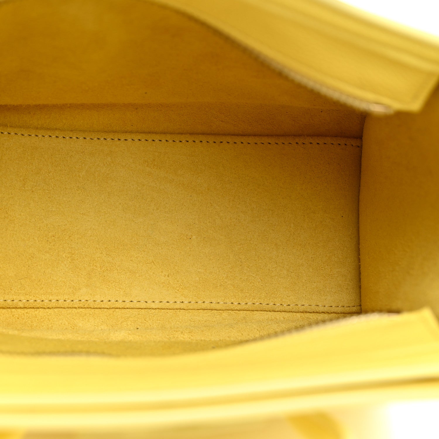 Celine Drummed Calfskin Nano Luggage Acacia 5 of 11
