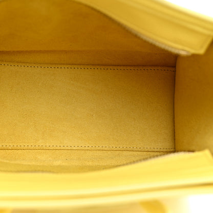 Celine Drummed Calfskin Nano Luggage Acacia 5 of 11