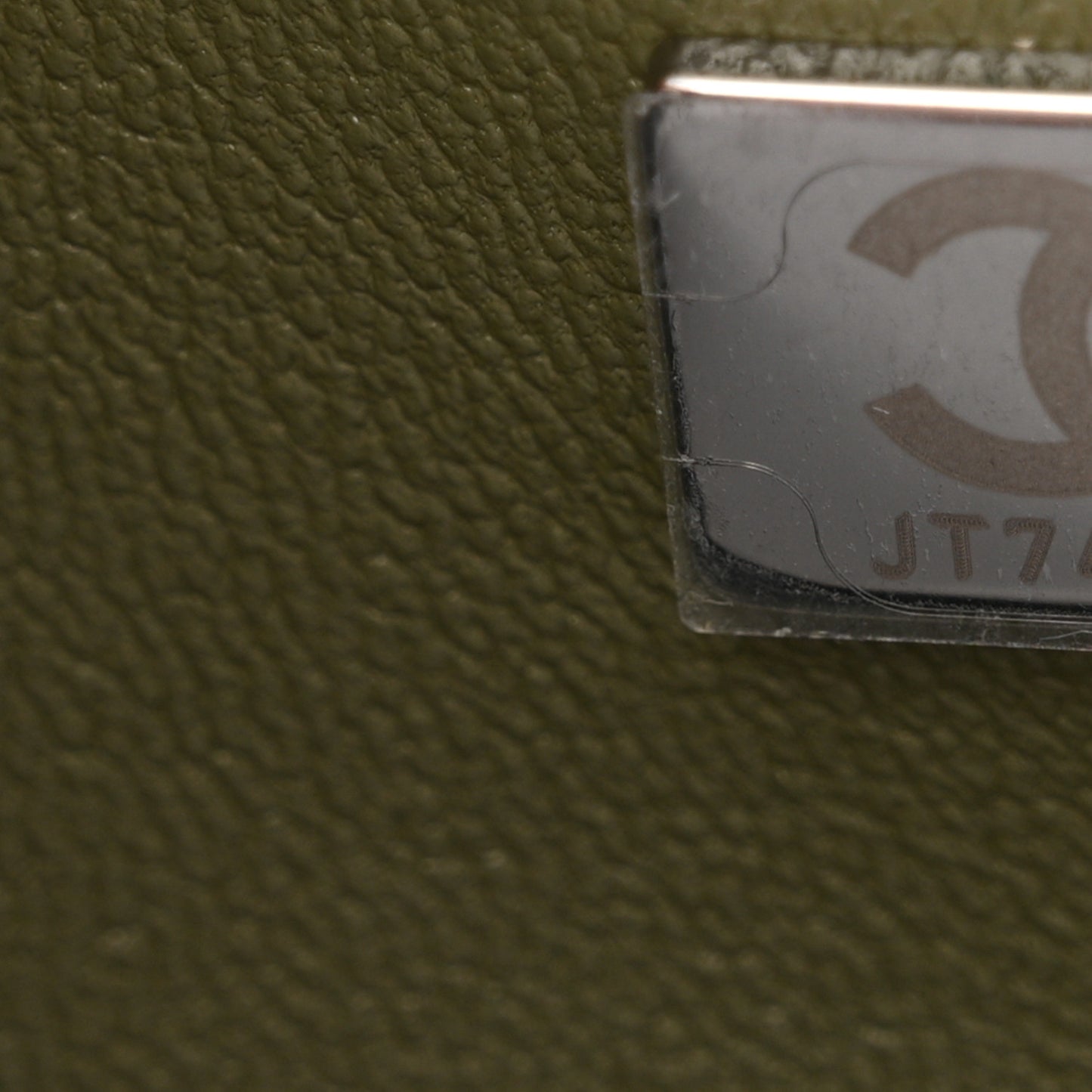 Lambskin Quilted Small Double Flap Green