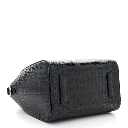 Givenchy Calfskin Crocodile Embossed Small Antigona Navy 4 of 10