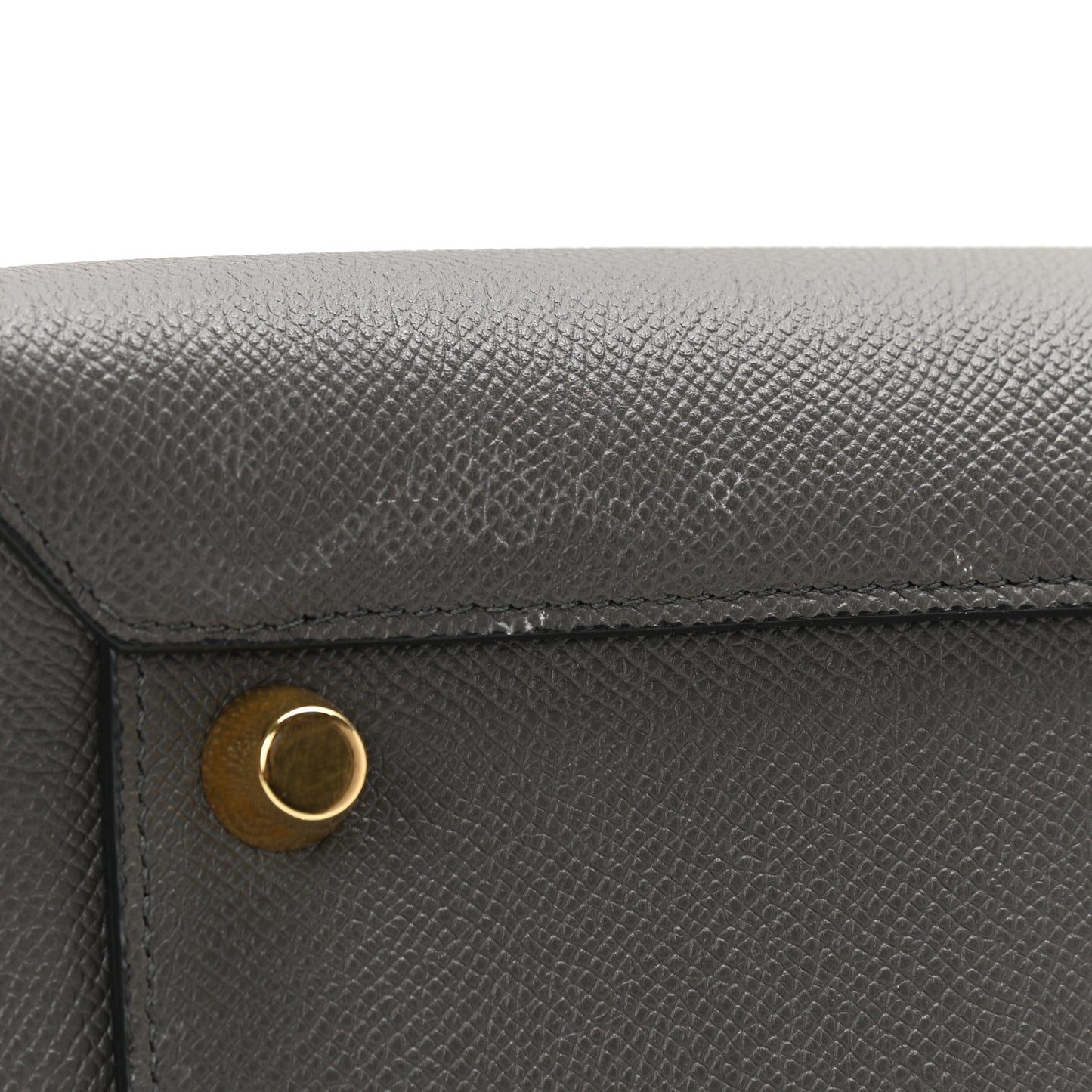 Grained Calfskin Mini Belt Bag Grey