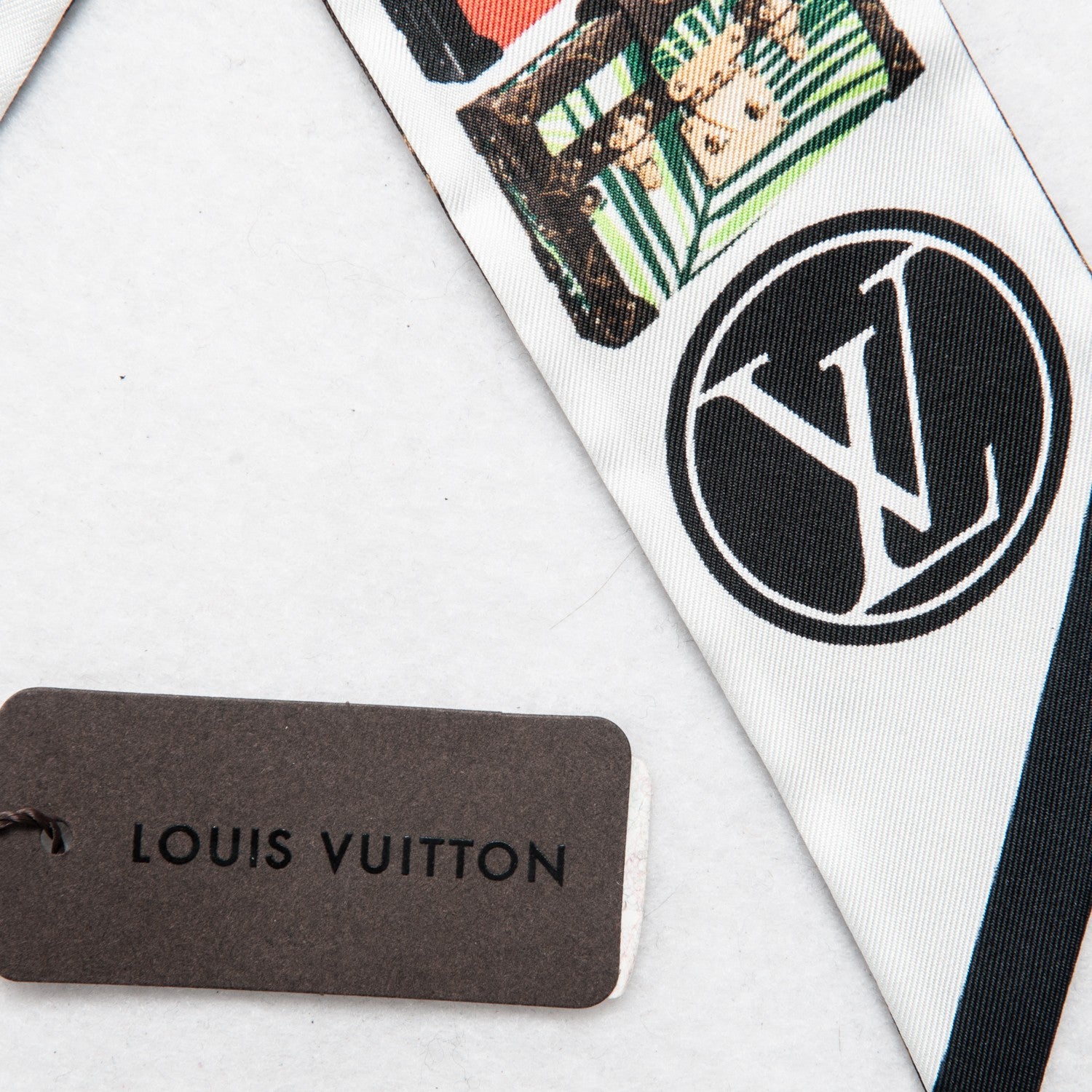 Louis Vuitton Silk Monogram Tribute To Petite Malle BB Bandeau Black 3 of 5