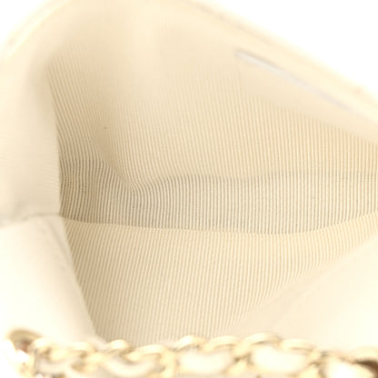 Chanel Caviar Quilted Mini Chain Belt Bag White 5 of 13