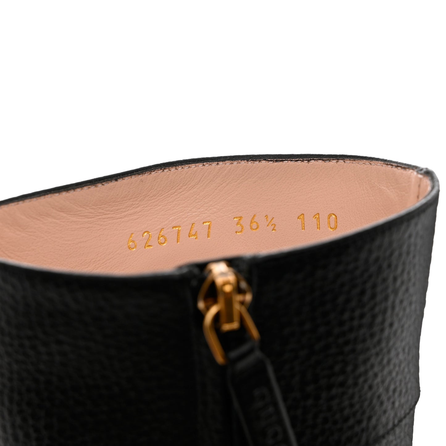 Austin Calfskin Interlocking G Ankle Boots 36.5 Black