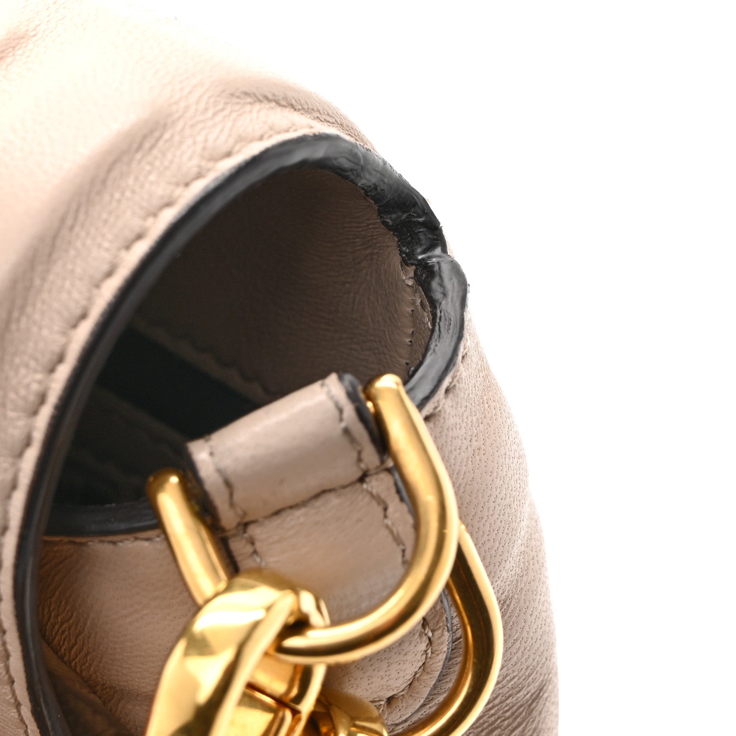 Fendi Nappa FF 1974 Embossed Baguette Camelia 13 of 14