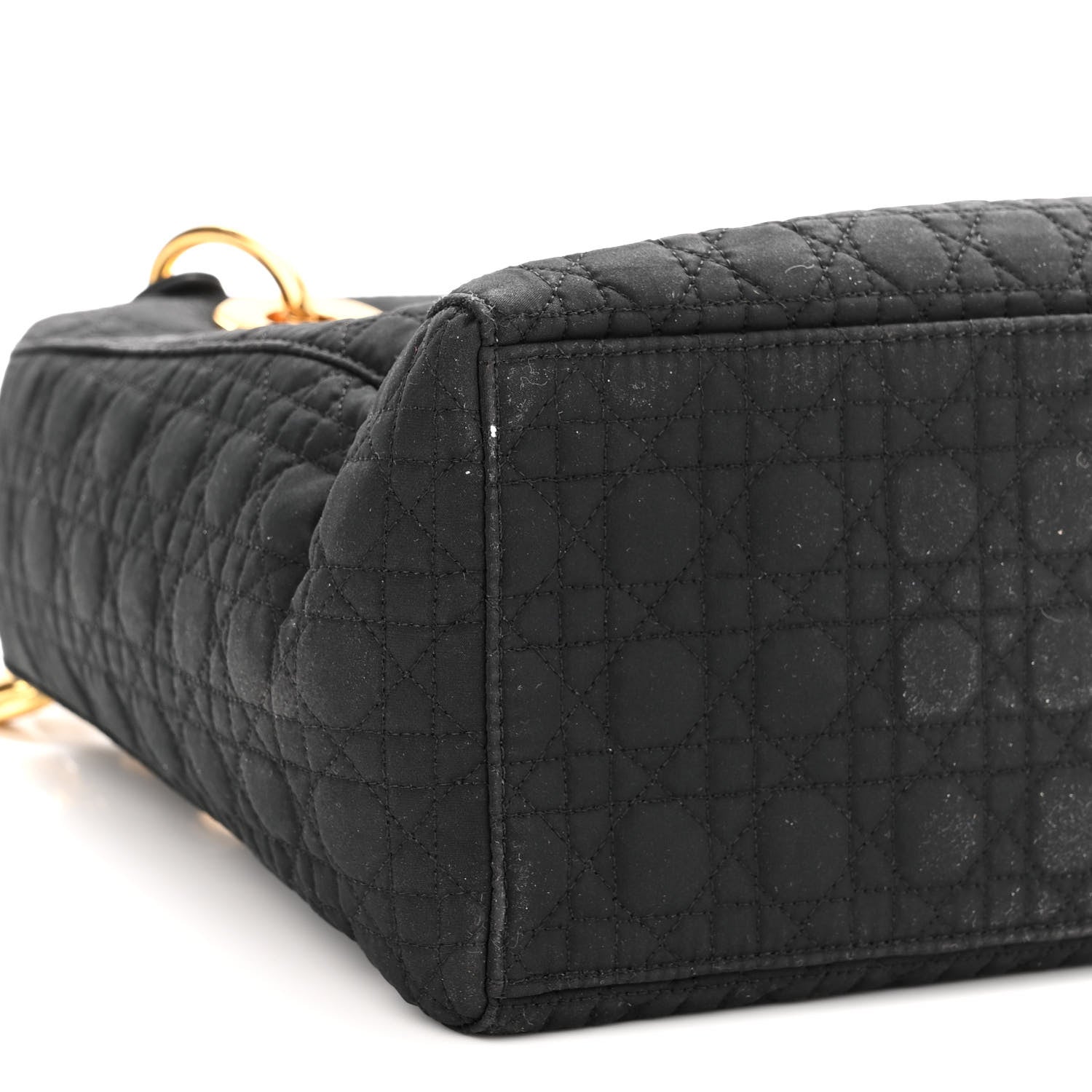 Christian Dior Nylon Cannage Medium Lady Dior Black 9 of 11