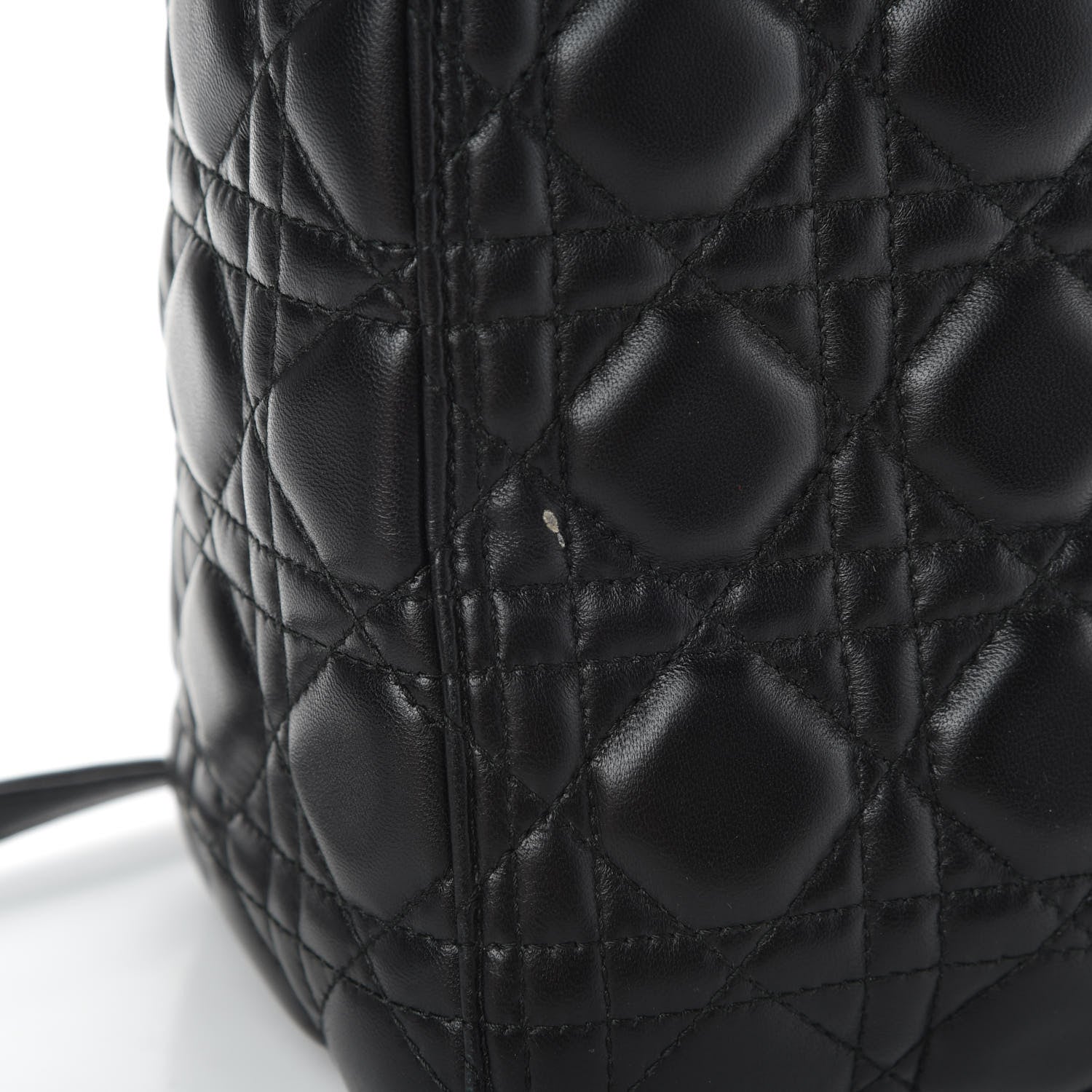 Christian Dior Lambskin Cannage Medium Lady Dior Black 16 of 16