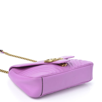 Gucci Calfskin Matelasse Medium GG Marmont Shoulder Bag Candy Mousse 6 of 18