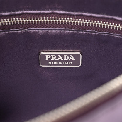 Prada Satin Raso Shoulder Bag Glicine 6 of 11