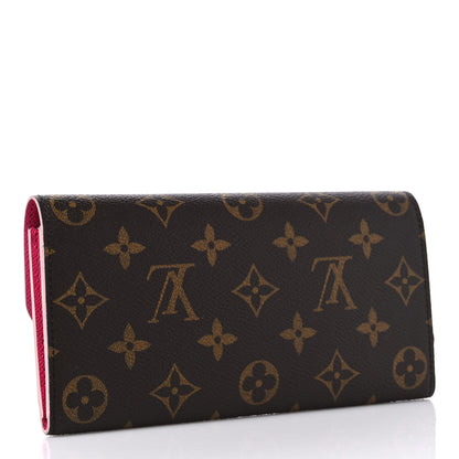 Louis Vuitton Monogram Bloom Flower Emilie Wallet 3 of 10
