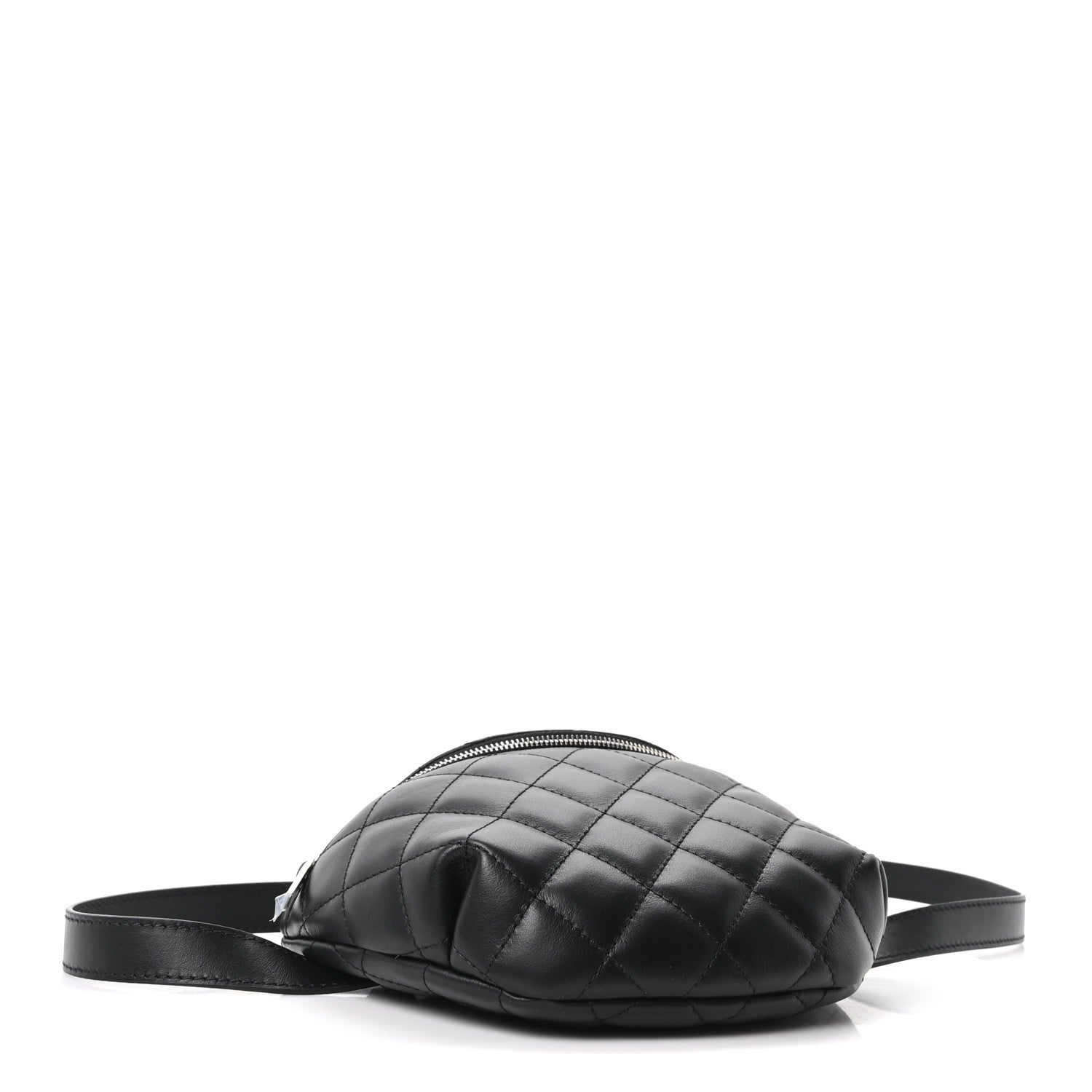 Chanel Lambskin Quilted Waist Belt Bag Black 4 of 10