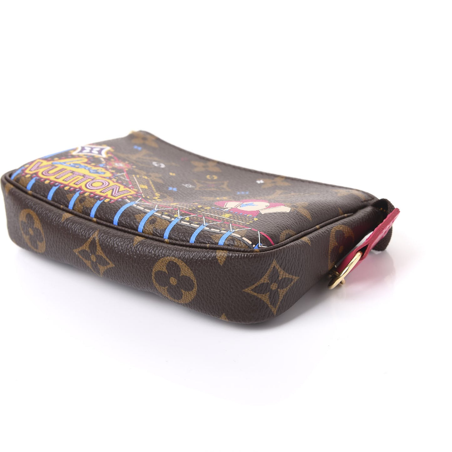 Monogram 2020 Christmas Animation Roller Coaster Mini Pochette Accessories Pivoine