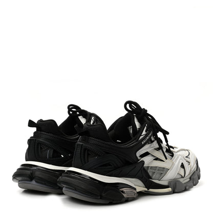 Balenciaga Rubber Mesh Bi-Color Womens Track.2 Open Sneakers 38 Black White 4 of 8
