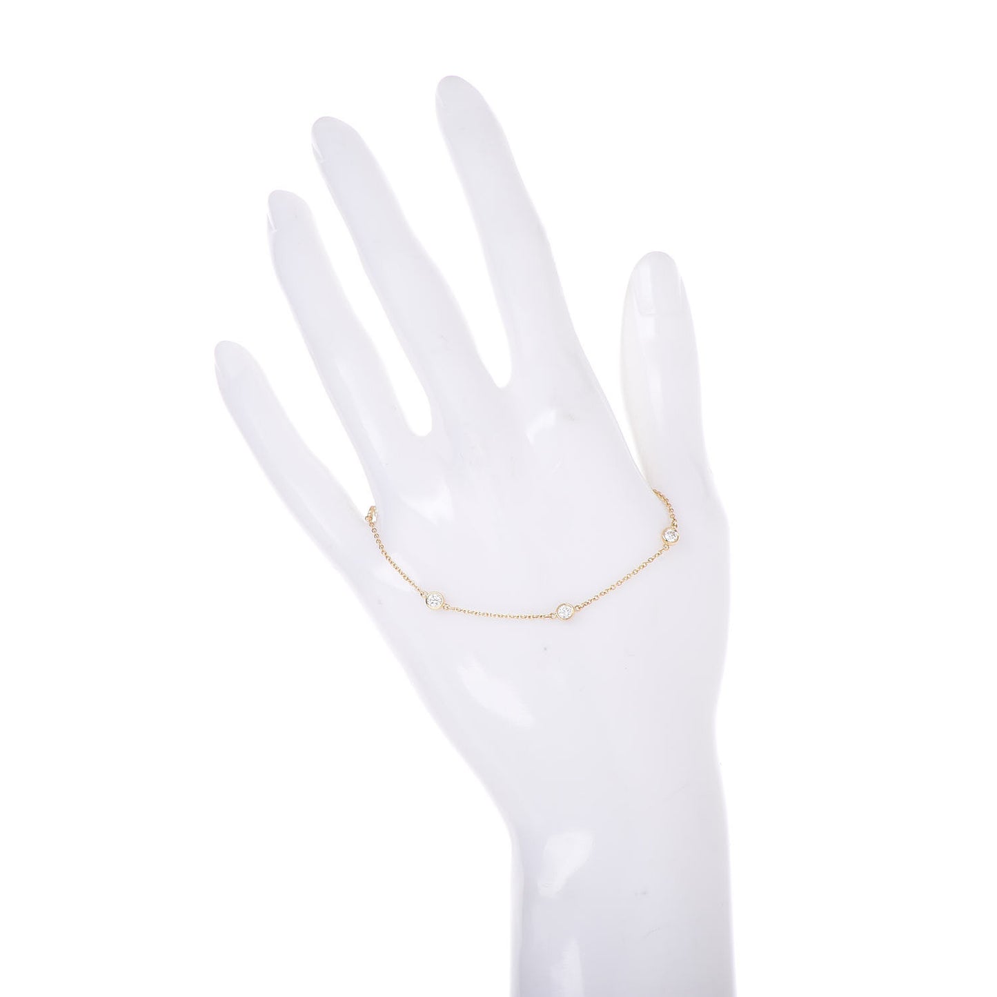 18K Yellow Gold Diamond .45ct Elsa Peretti Diamonds by the Yard Bracelet