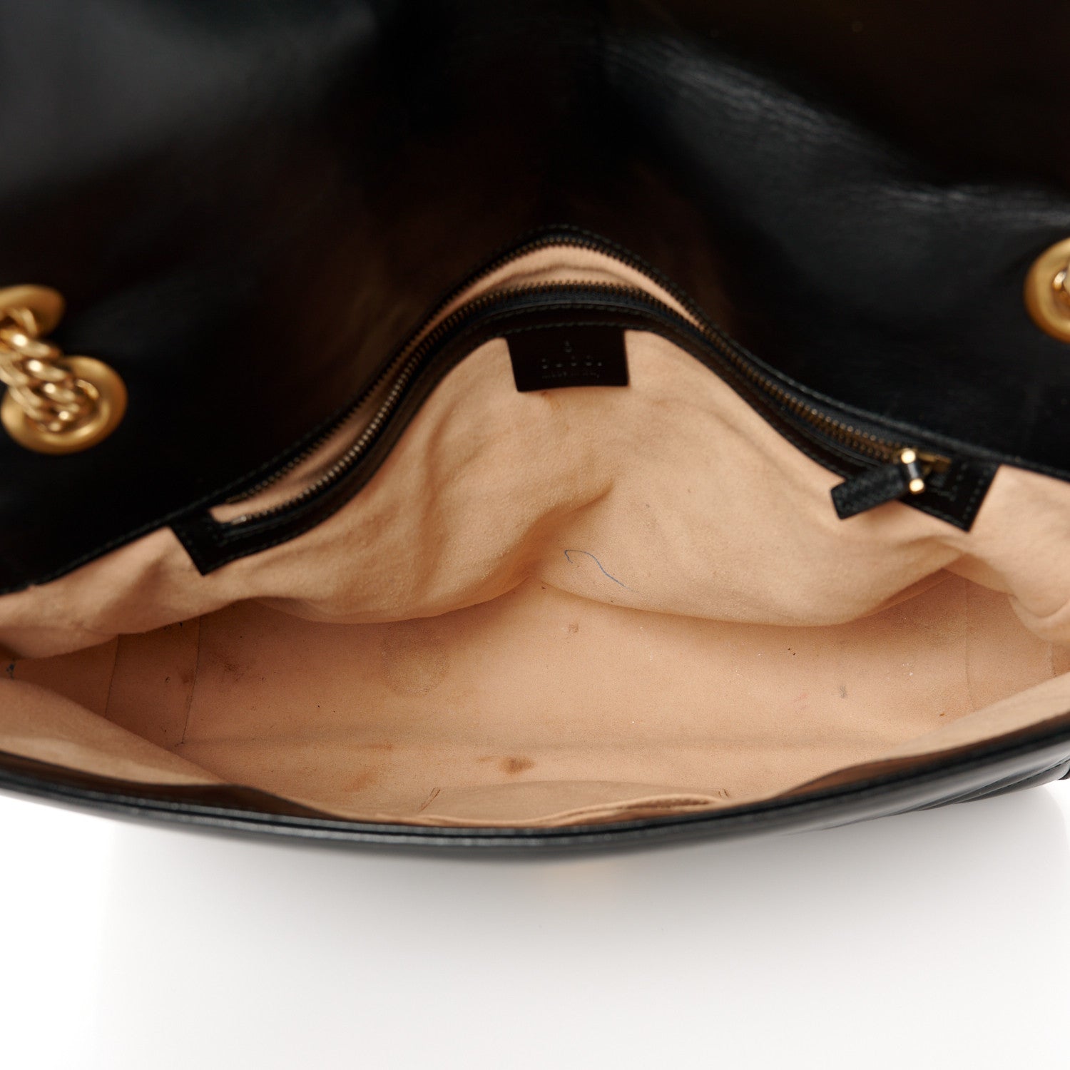 Gucci Calfskin Matelasse Large GG Marmont Shoulder Bag Black 5 of 12