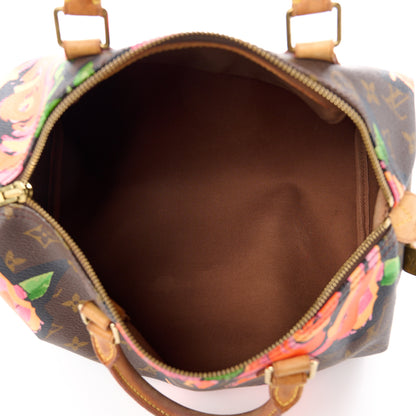 Louis Vuitton Monogram Roses Speedy 30 5 of 14