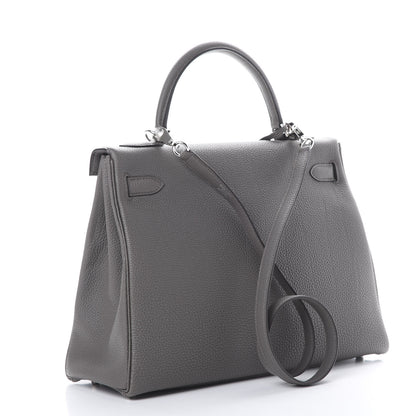 Hermes Togo Kelly Retourne 32 Etain 3 of 11