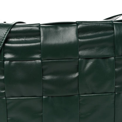 Bottega Veneta Paper Calfskin Maxi Intreccio Small Cassette Crossbody Bag Raintree 7 of 9