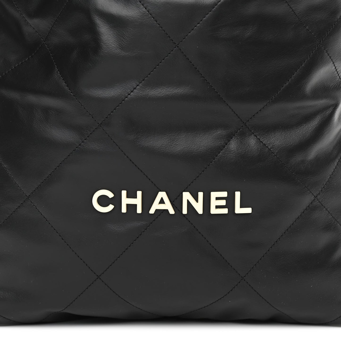 Calfskin Quilted Small Chanel 22 Black