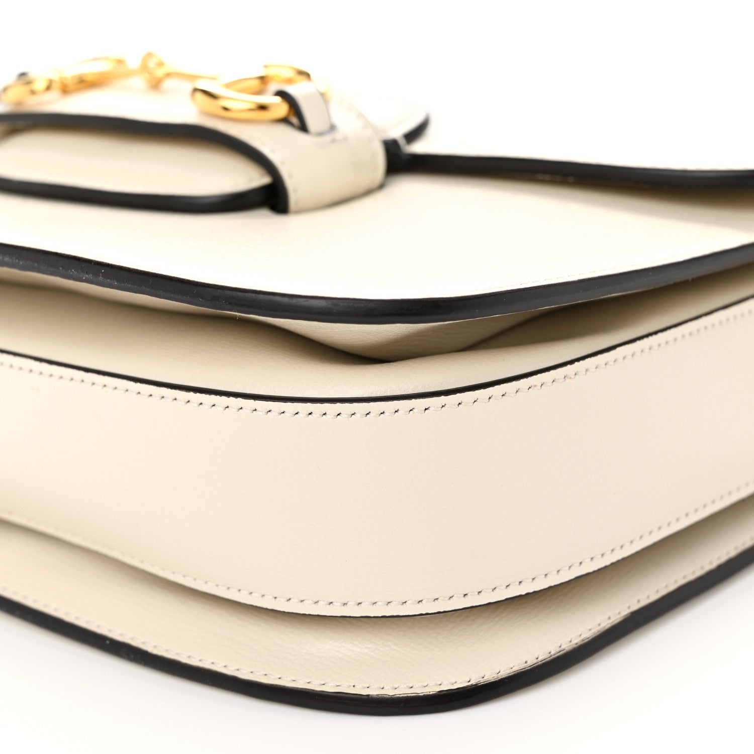 Gucci Azalea Calfskin Horsebit 1955 Shoulder Bag Mystic White 10 of 11