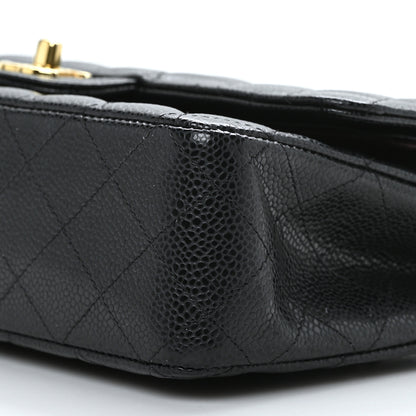 Chanel Caviar Quilted Medium Double Flap Black 9 of 9
